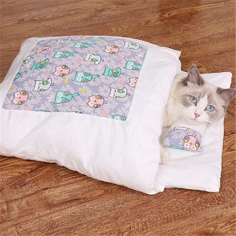 Cat Litter Winter Warm Cat Closed Removable And Washable Quilt