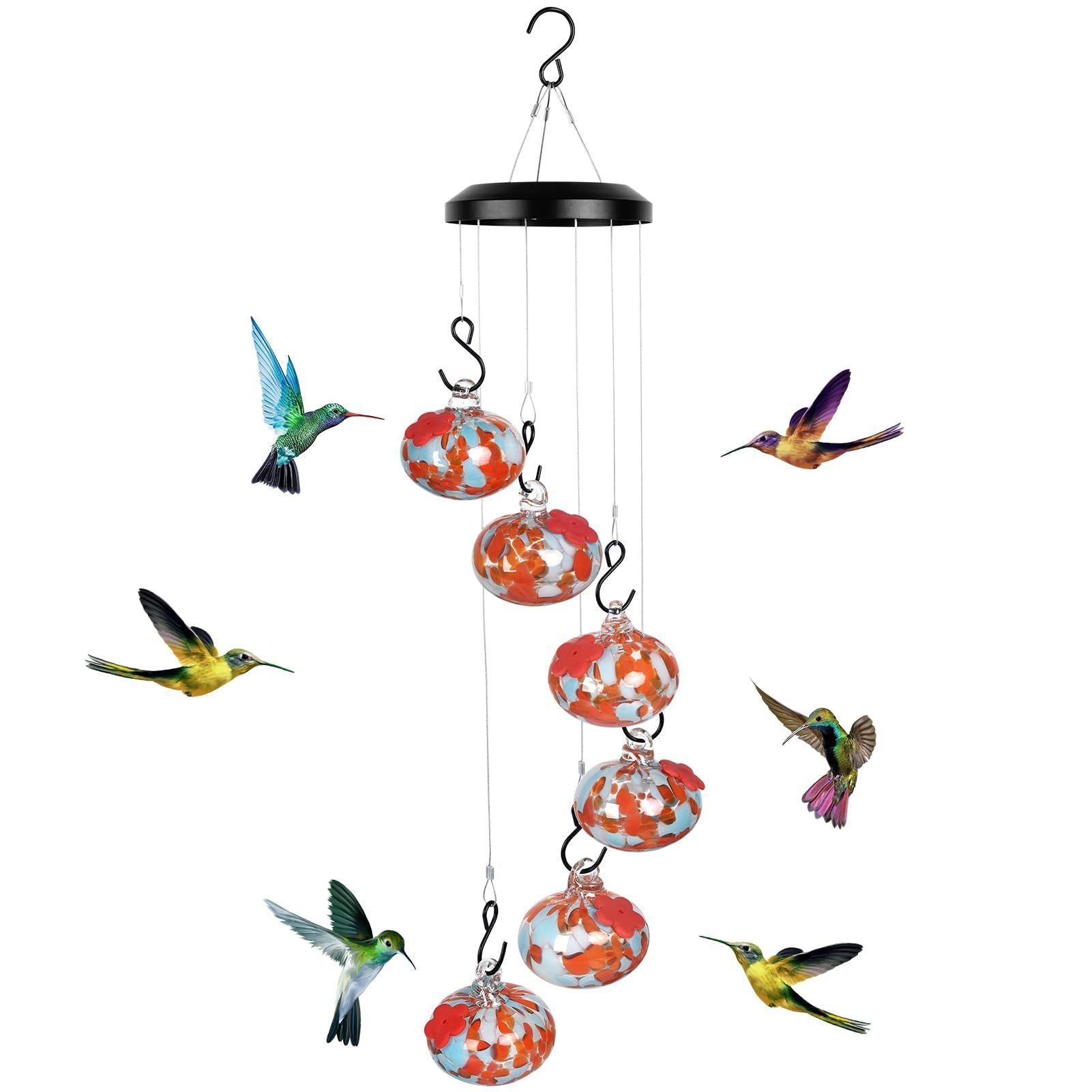 New Charming Wind Chimes Hummingbird Feeders