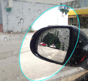 Oval Anti-Moist Waterproof Side Mirror Sticker