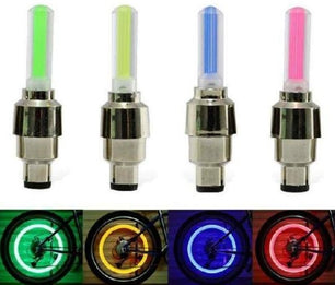 Neon Lights Tyre Wheel Valve Cap Light LED Car Tire Valve Caps Air Cover Tire Rim Valve Wheel Stem Cap Bike Light