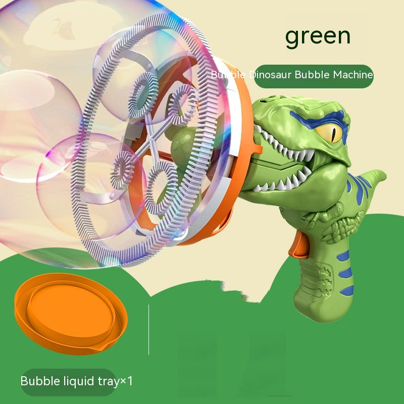 Fan Dinosaur Bubble Machine Bubble Blowing Toy Children's Handheld Bubble Machine New Cartoon Blowing Bubble Gun Toy Gift