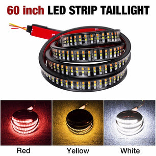 Three-row pickup truck taillight belt