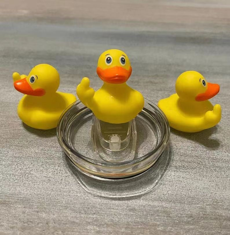 Middle Finger Plastic Small Yellow Duck