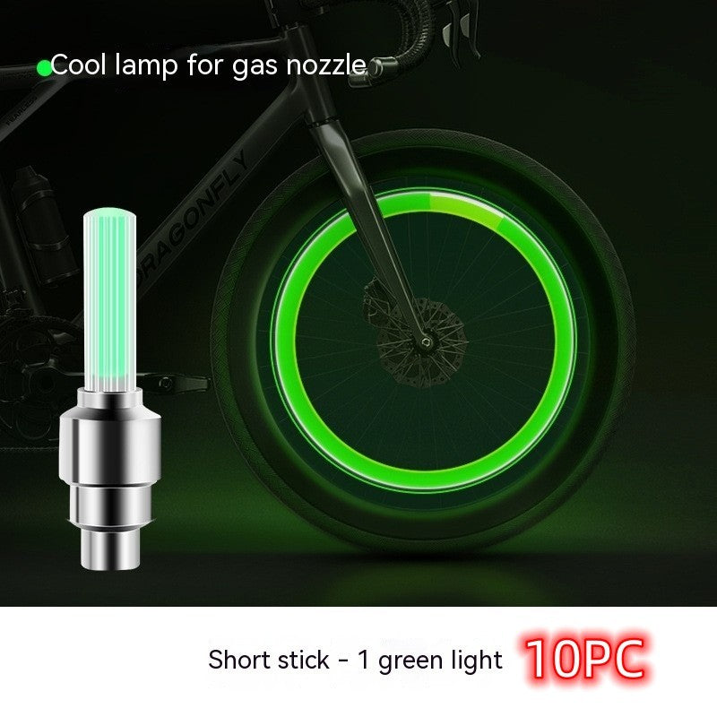 Neon Lights Tyre Wheel Valve Cap Light LED Car Tire Valve Caps Air Cover Tire Rim Valve Wheel Stem Cap Bike Light