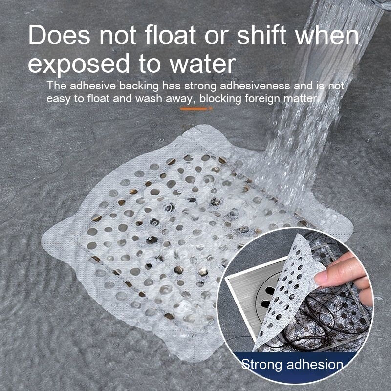 Disposable Self-adhesive Tian Zi Floor Drain Sheet Anti-blocking Insect-proof Anti-hair