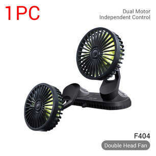 12V-24V USB Car Fan For Dashboard Air Circulation Fans ABS Three Speeds Summer Cooling Fan