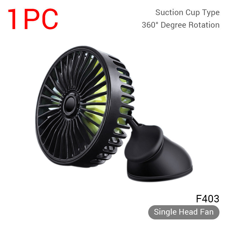 12V-24V USB Car Fan For Dashboard Air Circulation Fans ABS Three Speeds Summer Cooling Fan