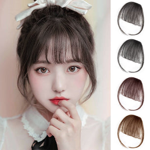 French 3d Air Bangs Wig Female Character Natural And Realistic Invisible Real Hair Piece