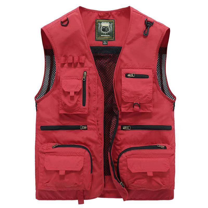 Men's Outdoor Work Clothes Vest Multi-pocket Jacket