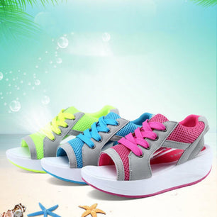 Korean Version Of The New Thick-soled Beach Rocking Bottom Women's Sandals