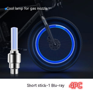 Neon Lights Tyre Wheel Valve Cap Light LED Car Tire Valve Caps Air Cover Tire Rim Valve Wheel Stem Cap Bike Light