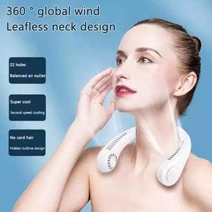 Head Mounted Charging Portable Leafless Fan