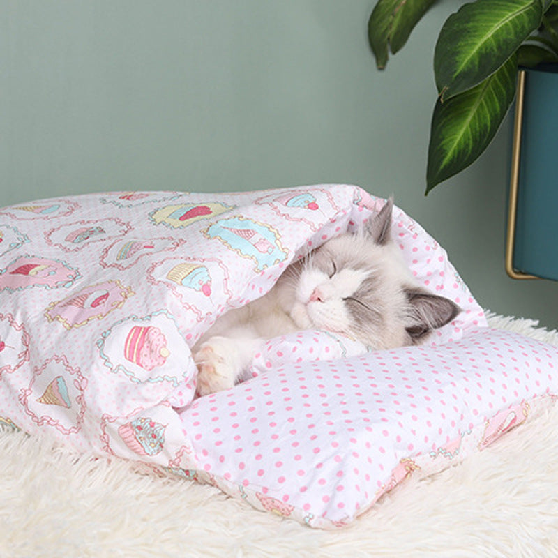 Cat Litter Winter Warm Cat Closed Removable And Washable Quilt