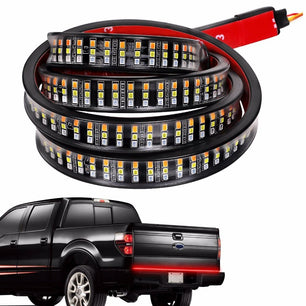 Three-row pickup truck taillight belt