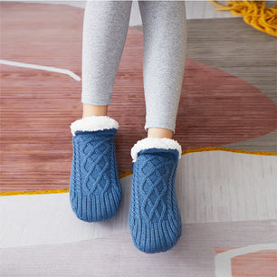 Winter Woolen Socks Women Thicken Warm Home Bedroom Socks Slippers Men Non-slip Foot Warmer Snow Socks Calcetines Mujer