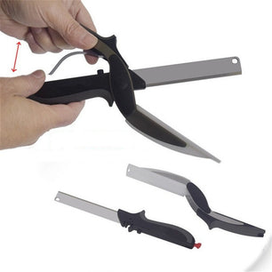 Stainless Steel Scissors Multifunctional Scissors Cutting Machine 2 In 1 Cutting Board Utility Knife