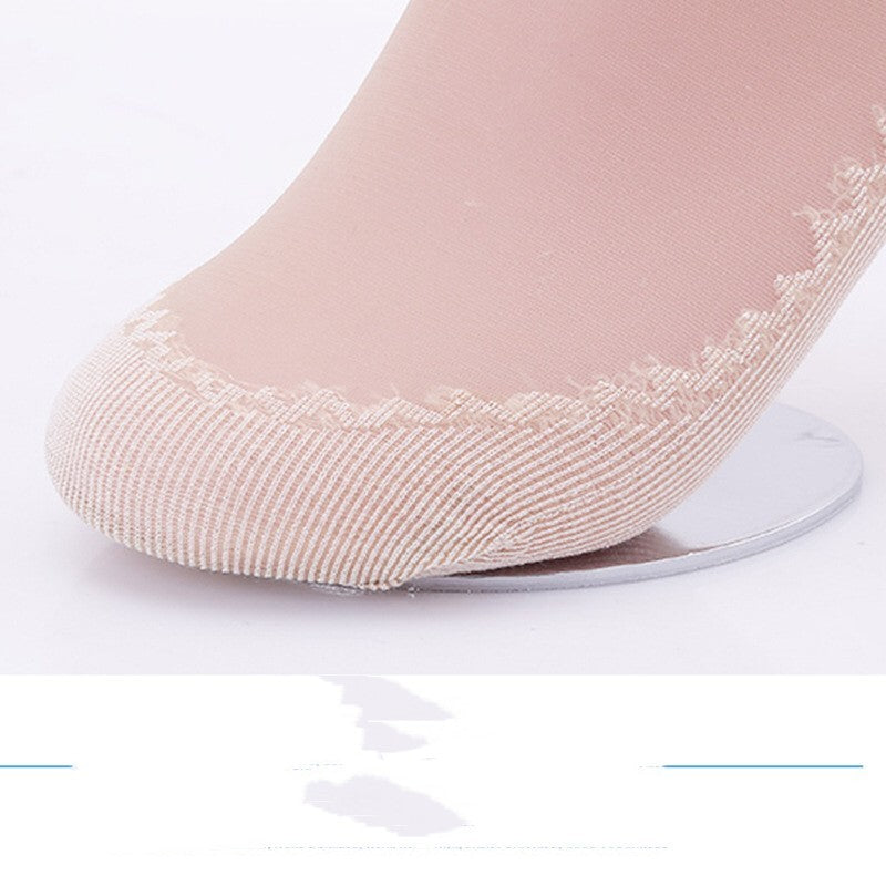 Velvet Women's Short Silk Stockings Pure Cotton Sweat Absorbing And Anti Slip