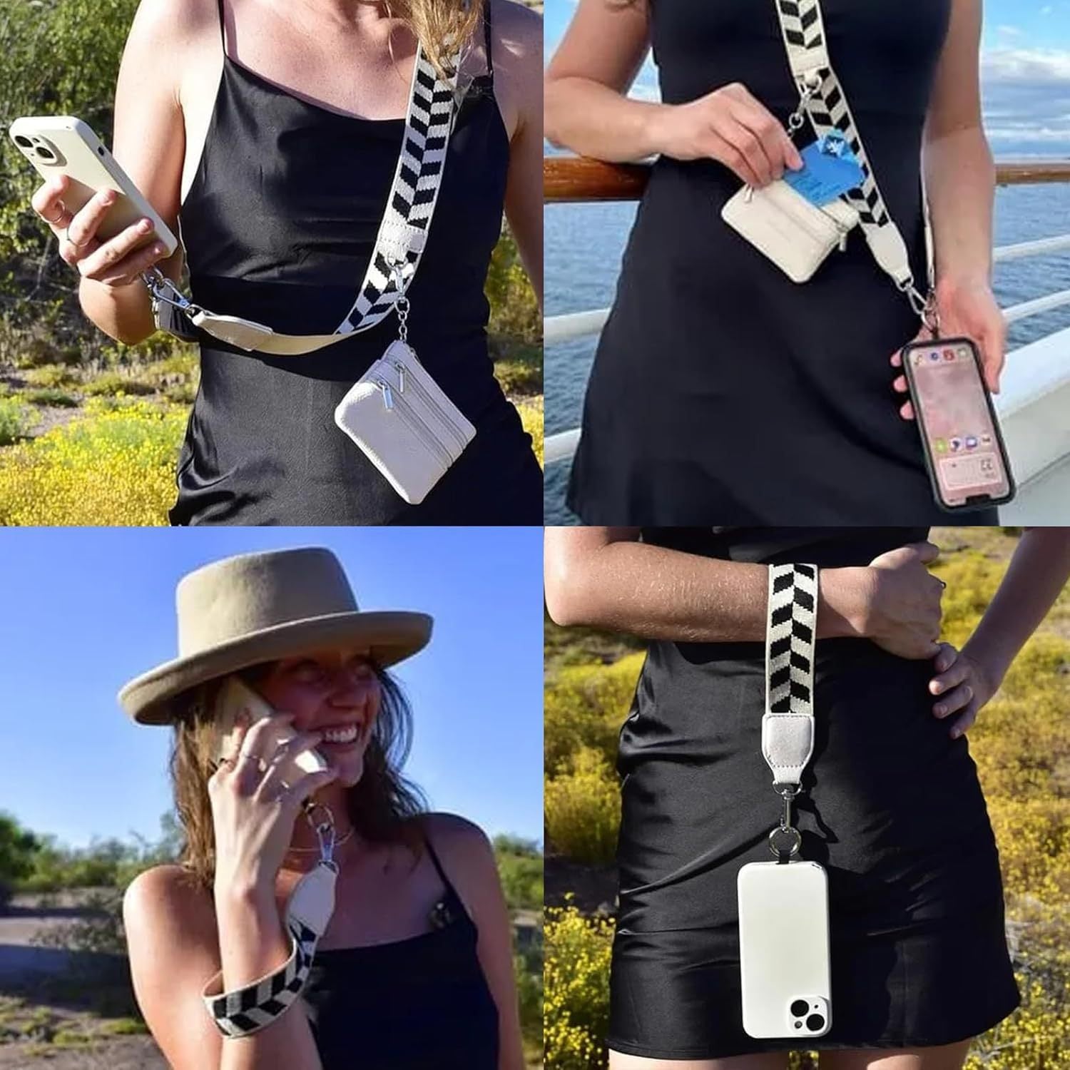 Mobile Phone Storage Lanyard With Zipper Bag