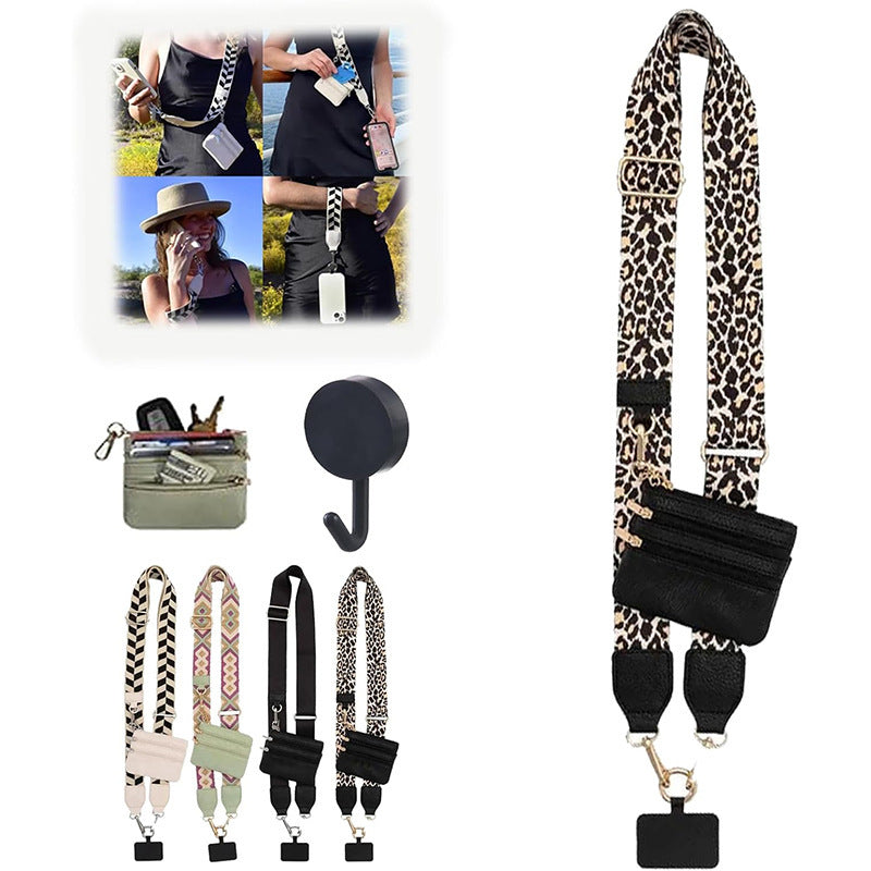 Mobile Phone Storage Lanyard With Zipper Bag