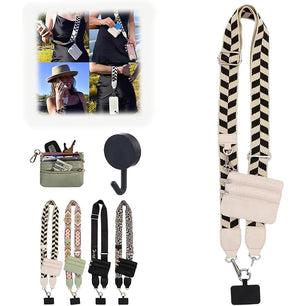 Mobile Phone Storage Lanyard With Zipper Bag