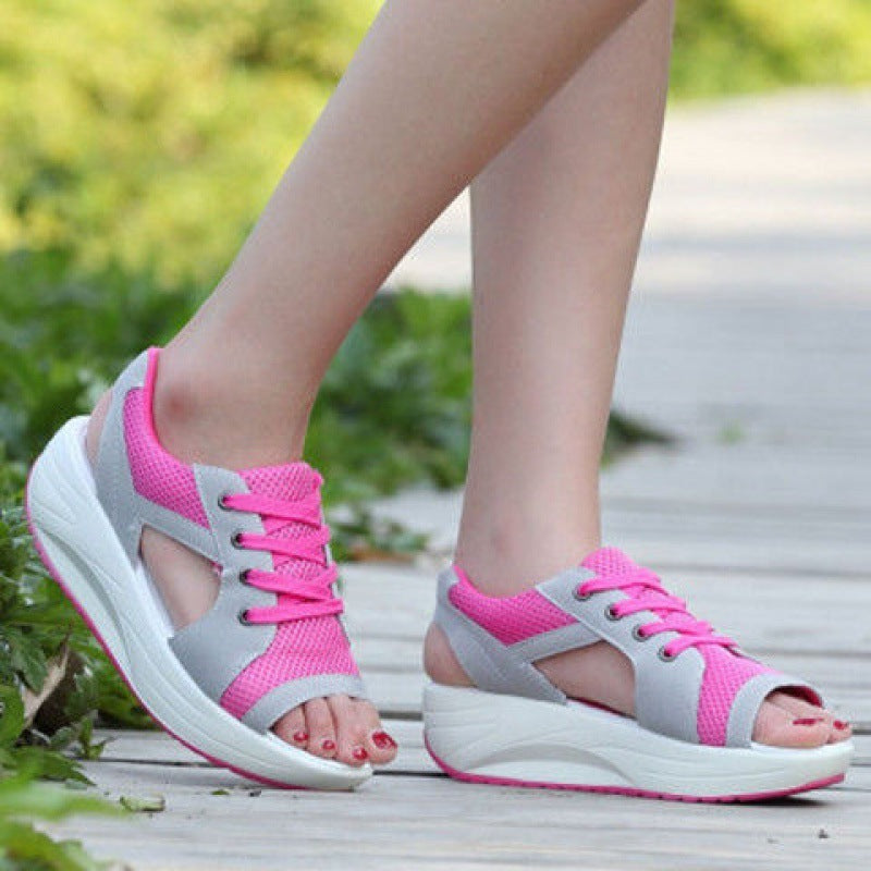 Korean Version Of The New Thick-soled Beach Rocking Bottom Women's Sandals