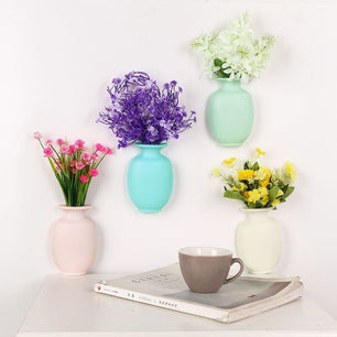 Seamless Paste Wall Plastic Water Vase