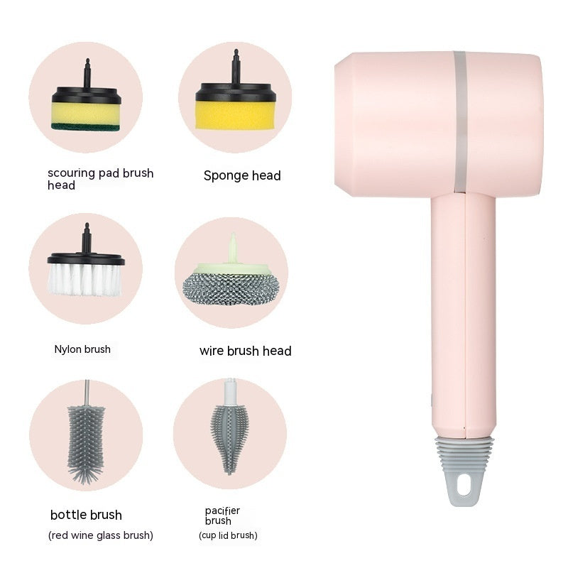 Cleaning Brush Dishwashing Brush Automatic Wireless USB Rechargeable Kitchen Bathtub Tile Cleaning Brushes