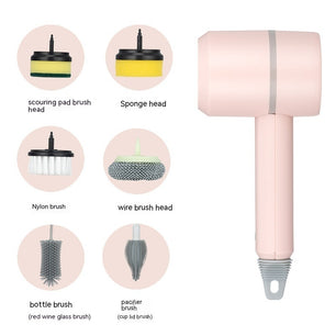 Cleaning Brush Dishwashing Brush Automatic Wireless USB Rechargeable Kitchen Bathtub Tile Cleaning Brushes