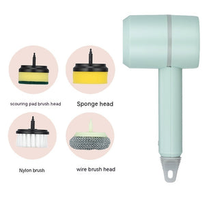 Cleaning Brush Dishwashing Brush Automatic Wireless USB Rechargeable Kitchen Bathtub Tile Cleaning Brushes