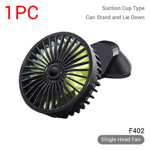 12V-24V USB Car Fan For Dashboard Air Circulation Fans ABS Three Speeds Summer Cooling Fan