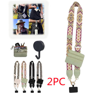 Mobile Phone Storage Lanyard With Zipper Bag