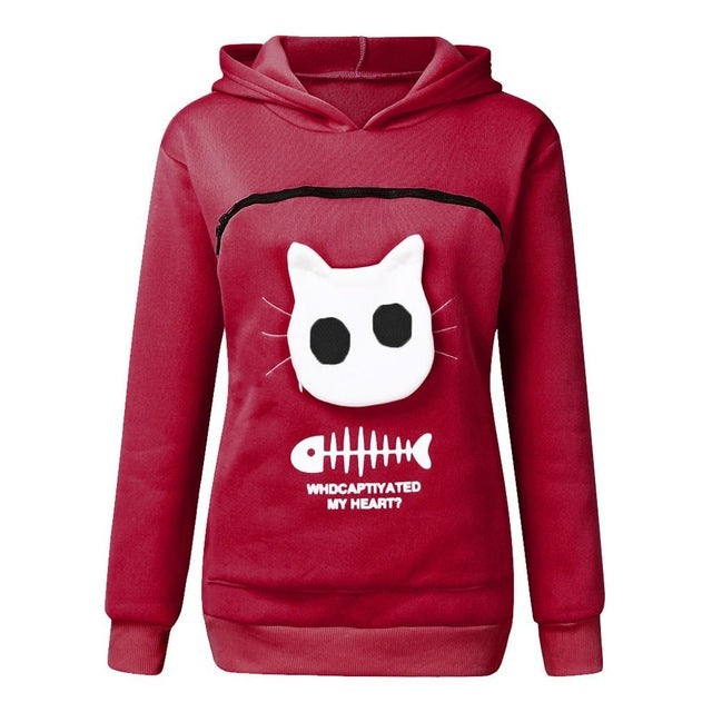 Cat Lovers Hoodie Kangaroo Dog Pet Paw Dropshipping Pullove