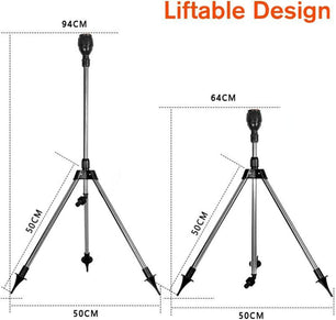 Retractable Automatic Rotating Sprinkler Tripod Irrigation Artifact