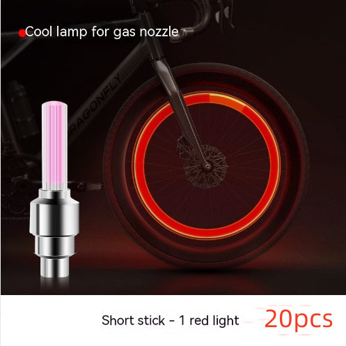 Neon Lights Tyre Wheel Valve Cap Light LED Car Tire Valve Caps Air Cover Tire Rim Valve Wheel Stem Cap Bike Light