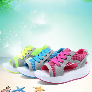 Korean Version Of The New Thick-soled Beach Rocking Bottom Women's Sandals