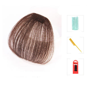 French 3d Air Bangs Wig Female Character Natural And Realistic Invisible Real Hair Piece