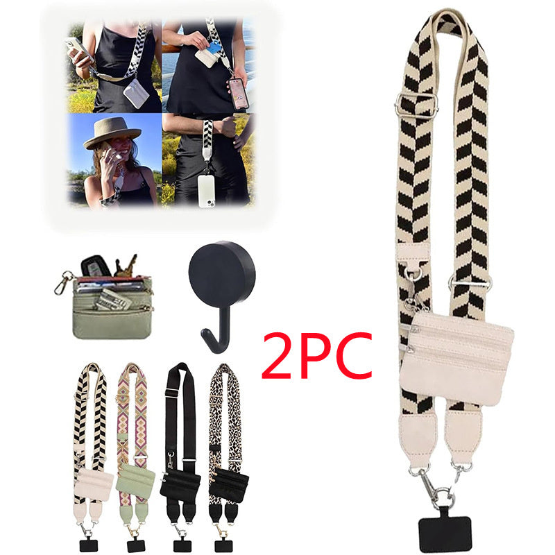 Mobile Phone Storage Lanyard With Zipper Bag