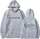 You are enough™ | Bekväm huvtröja
