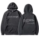 You are enough™ | Bekväm huvtröja