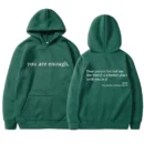 You are enough™ | Bekväm huvtröja