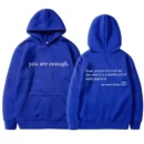 You are enough™ | Bekväm huvtröja