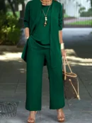 Cilla™ | Chic Enfärgat Tredelat Set