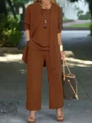 Cilla™ | Chic Enfärgat Tredelat Set