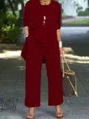 Cilla™ | Chic Enfärgat Tredelat Set