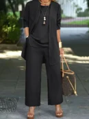 Cilla™ | Chic Enfärgat Tredelat Set